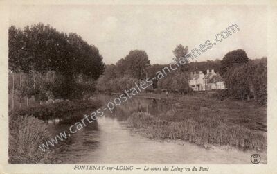 Carte postale ancienne Fontenay-sur-Loing