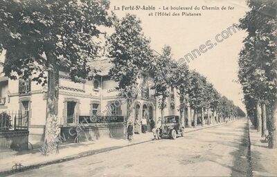 Carte postale ancienne La Ferte St Aubin — Foucherolles (Loiret)