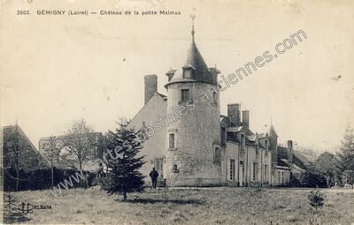 Carte postale ancienne Château de la petite Malmus — Gémigny (Loiret)