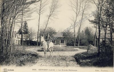 Carte postale ancienne La Grande Malmusse — Gémigny (Loiret)
