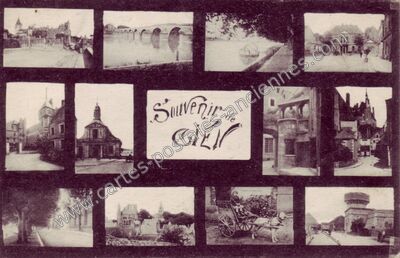 Carte postale ancienne Souvenir — Gien (Loiret)