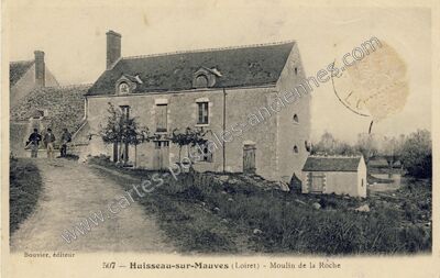 Carte postale ancienne Moulin de la Roche — Huisseau-sur-Mauves (Loiret)
