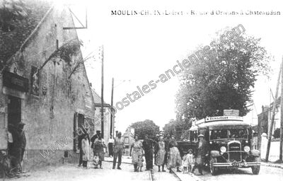 Carte postale ancienne Moulin Choix — Ingré (Loiret)