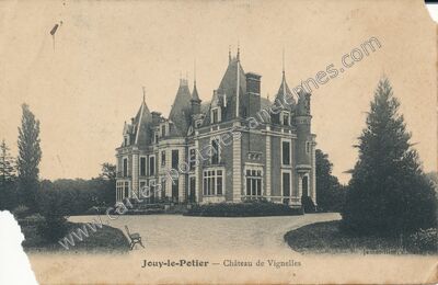 Carte postale ancienne Château de Vignelles — Jouy-le-Potier (Loiret)