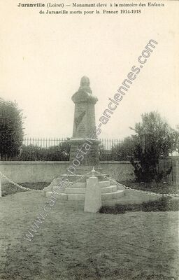 Carte postale ancienne Monument élevé à la mémoire des Enfants de Juranville morts pour la France 1914-1918 — Juranville (Loiret)
