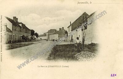 Carte postale ancienne Le Pavé — Juranville (Loiret)