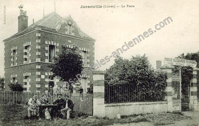 Carte postale ancienne La Poste — Juranville (Loiret)