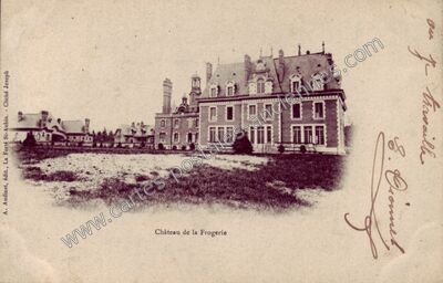 Carte postale ancienne Chateau de la Frogerie — Ligny-le-Ribault (Loiret)