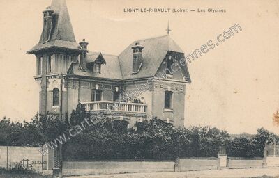 Carte postale ancienne Les Glycines — Ligny-le-Ribault (Loiret)