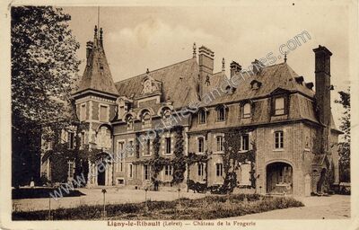 Carte postale ancienne Château de la Frogerie — Ligny-le-Ribault (Loiret)