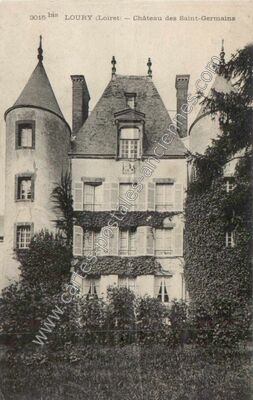 Carte postale ancienne Château des Saint-Germains — Loury (Loiret)