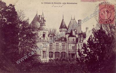 Carte postale ancienne Chateau de Rouville — Malesherbes (Loiret)