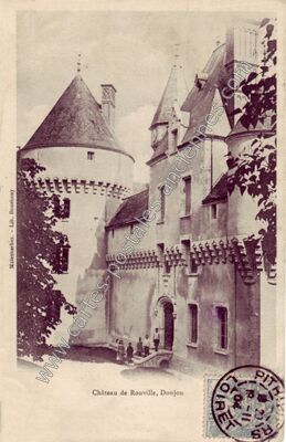 Carte postale ancienne Chateau de Rouville — Malesherbes (Loiret)