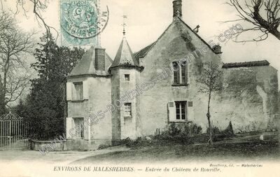 Carte postale ancienne Chateau de Rouville — Malesherbes (Loiret)