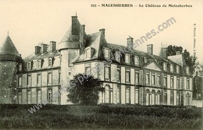 Carte postale ancienne Le Château de Malesherbes — Malesherbes (Loiret)