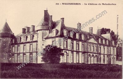 Carte postale ancienne Le Château de Malesherbes — Malesherbes (Loiret)