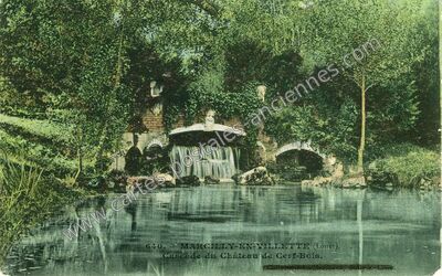 Carte postale ancienne Cascade du Château de Cerf-Bois — Marcilly-en-Villette (Loiret)