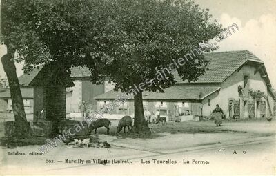 Carte postale ancienne Les Tourelles - La Ferme — Marcilly-en-Villette (Loiret)