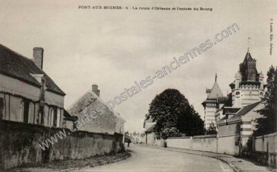 Carte postale ancienne Pont aux Moines — Mardié (Loiret)