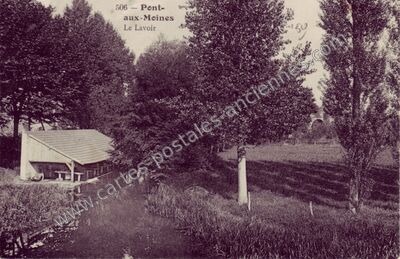 Carte postale ancienne Pont aux Moines — Mardié (Loiret)