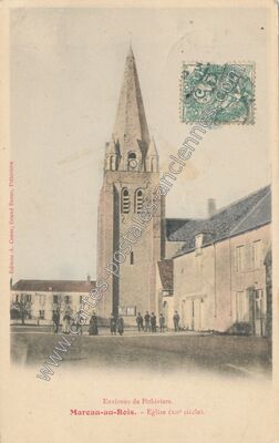 Carte postale ancienne Eglise (XIIe siècle) — Mareau-aux-Bois (Loiret)