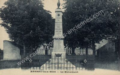 Carte postale ancienne Le Monument — Mareau-aux-Bois (Loiret)