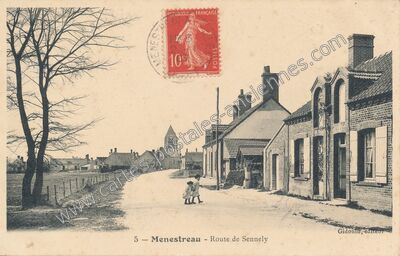 Carte postale ancienne Menestreau — Ménestreau-en-Villette (Loiret)