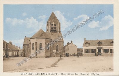 Carte postale ancienne Menestreau — Ménestreau-en-Villette (Loiret)
