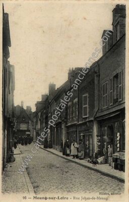 Carte postale ancienne Rue Jehan-de-Meung — Meung-sur-Loire (Loiret)