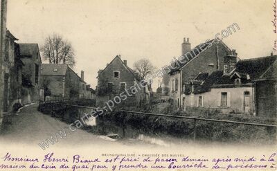 Carte postale ancienne Chaussée des Mauves — Meung-sur-Loire (Loiret)
