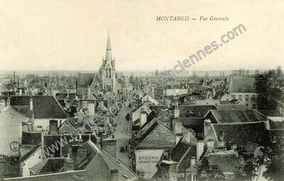 Carte postale ancienne Vue Générale — Montargis (Loiret)