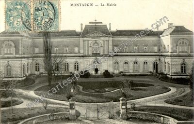 Carte postale ancienne La Mairie — Montargis (Loiret)