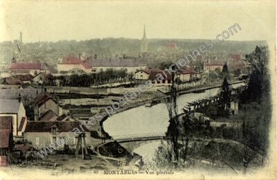 Carte postale ancienne Vue générale — Montargis (Loiret)