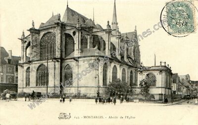 Carte postale ancienne Abside de l'Eglise — Montargis (Loiret)