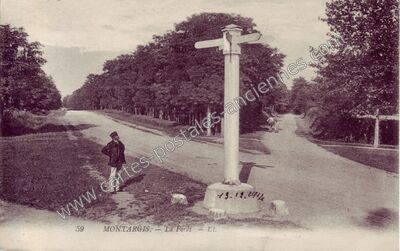 Carte postale ancienne La Forêt — Montargis (Loiret)