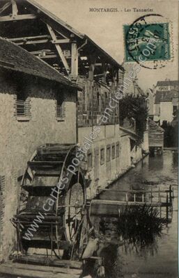 Carte postale ancienne Les Tanneries — Montargis (Loiret)