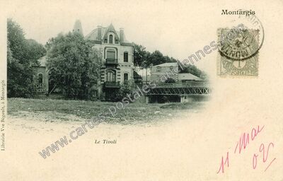 Carte postale ancienne Le Tivoli — Montargis (Loiret)