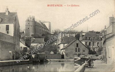 Carte postale ancienne Le Château — Montargis (Loiret)