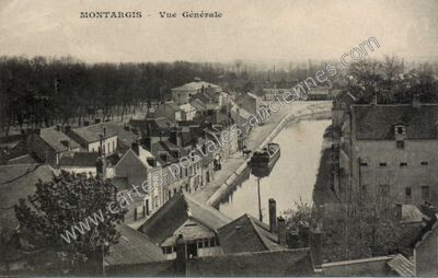 Carte postale ancienne Vue Générale — Montargis (Loiret)