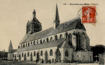 Carte postale ancienne L'Église — Neuville-aux-Bois (Loiret)