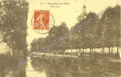 Carte postale ancienne Mail Sud — Neuville-aux-Bois (Loiret)