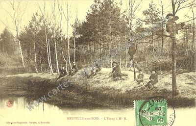 Carte postale ancienne L'Etang à Mr R — Neuville-aux-Bois (Loiret)