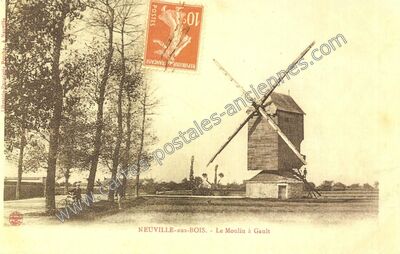 Carte postale ancienne Le Moulin à Gault — Neuville-aux-Bois (Loiret)