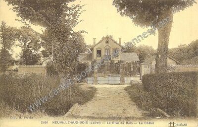 Carte postale ancienne La Rive du Bois — Le Châlet — Neuville-aux-Bois (Loiret)