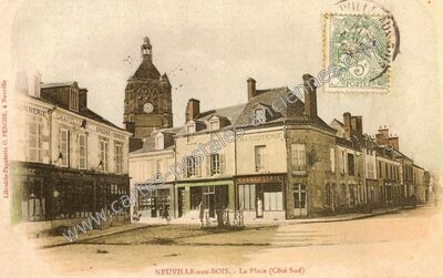 Carte postale ancienne La Place (Côté Sud) — Neuville-aux-Bois (Loiret)