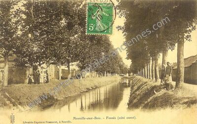 Carte postale ancienne Fossés (côté ouest) — Neuville-aux-Bois (Loiret)