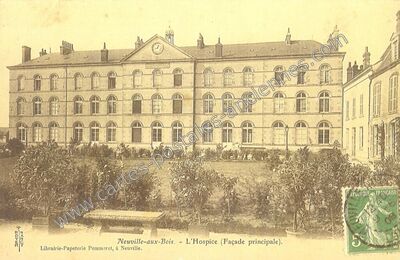 Carte postale ancienne L'Hospice (Façade principale) — Neuville-aux-Bois (Loiret)