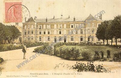 Carte postale ancienne L'Hospice (Façade sur le Parc) — Neuville-aux-Bois (Loiret)