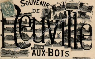 Carte postale ancienne Souvenir de Neuville — Neuville-aux-Bois (Loiret)