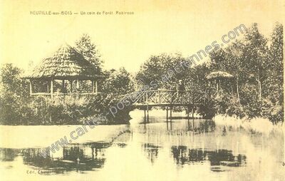 Carte postale ancienne Un coin de Forêt Robinson — Neuville-aux-Bois (Loiret)